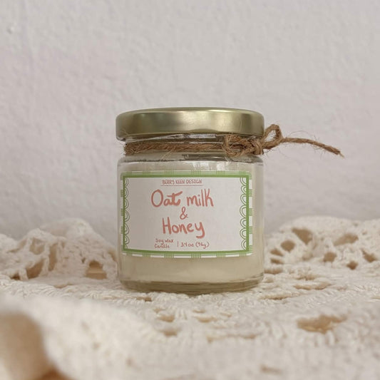 Oat milk and honey candle